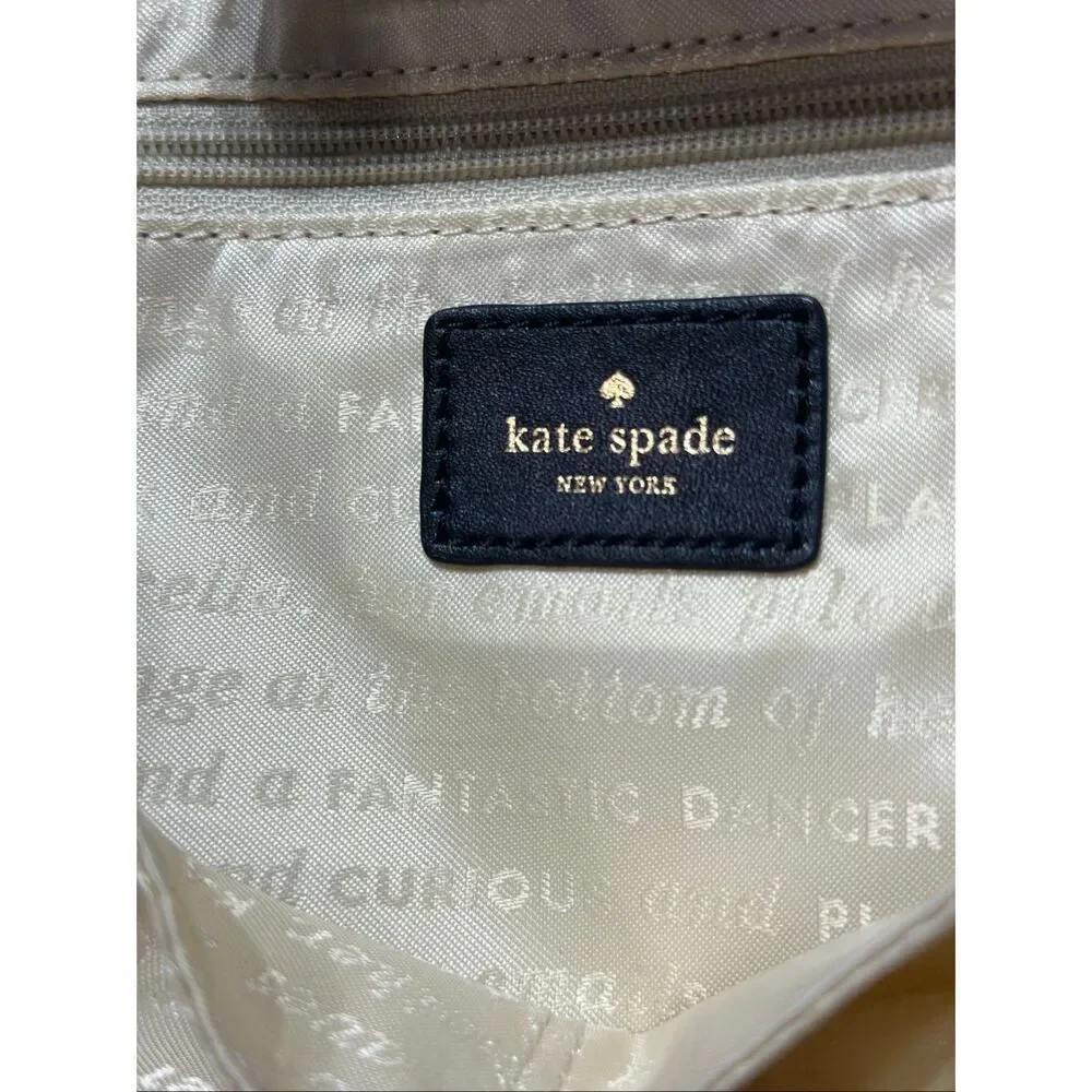 Kate Spade Purse Berry Street Elise Checkered Tote Handbag Purse
